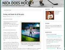 Tablet Screenshot of nickdoeshockey.com